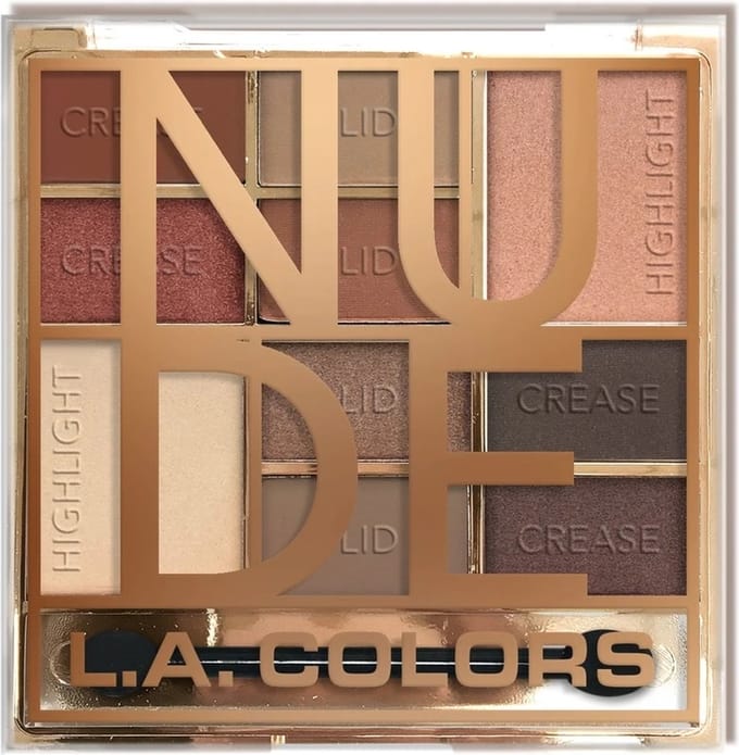 L.A. Colors Color Block Eyeshadow Palette - CES135A Nude - Oogschaduwpalette - Nude - 16 g