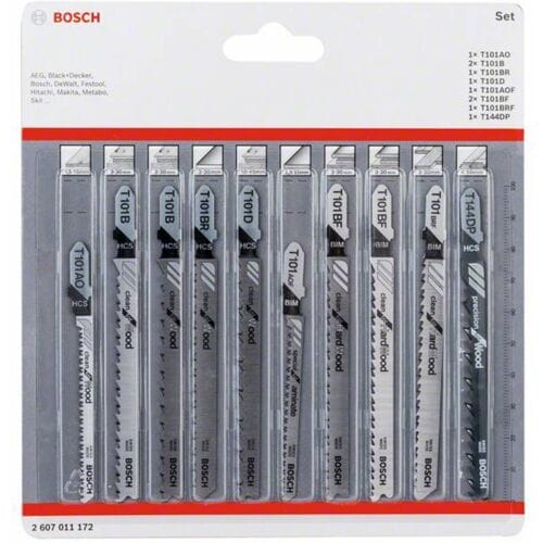 Bosch Accessories 2607011172 Decoupeerzaagbladenset Clean Precision, 10-delig 10 stuk(s)