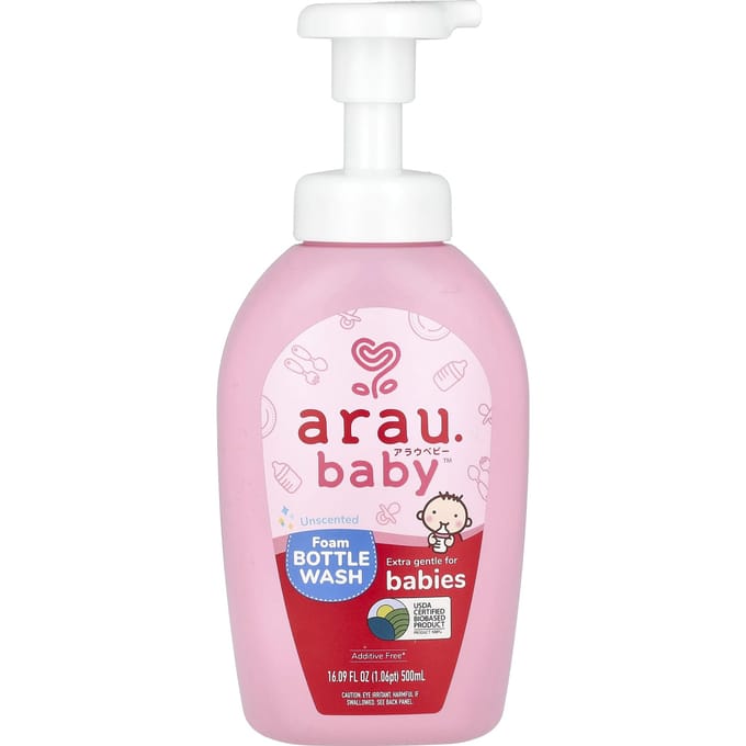arau.baby, Schuimflesreiniger, Geurloos, 16.09 fl oz (500ml) white