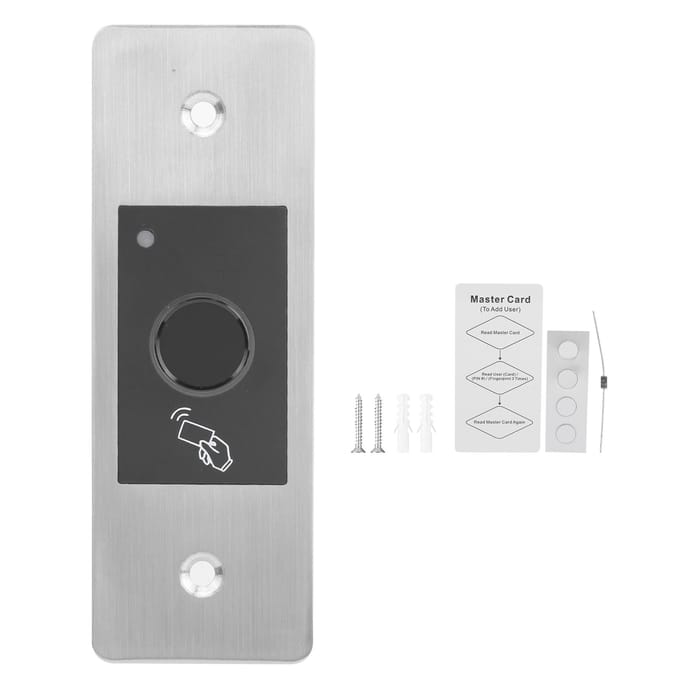 Contrôleur d'accès RFID 125KHZ Carte d'empreinte digitale Étanche Structure métallique robuste white
