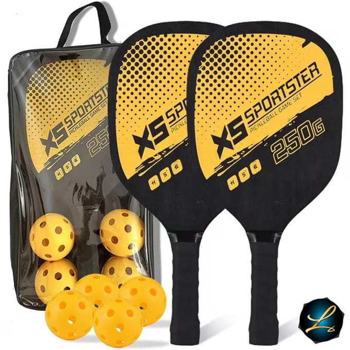 Gele Pickleball Set: Alles-in-één voor Direct Speelplezier!