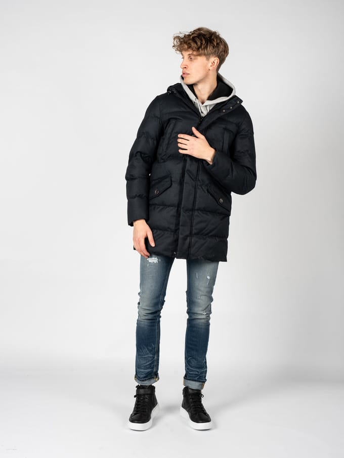 Geox Parka Levico Mannen zwart