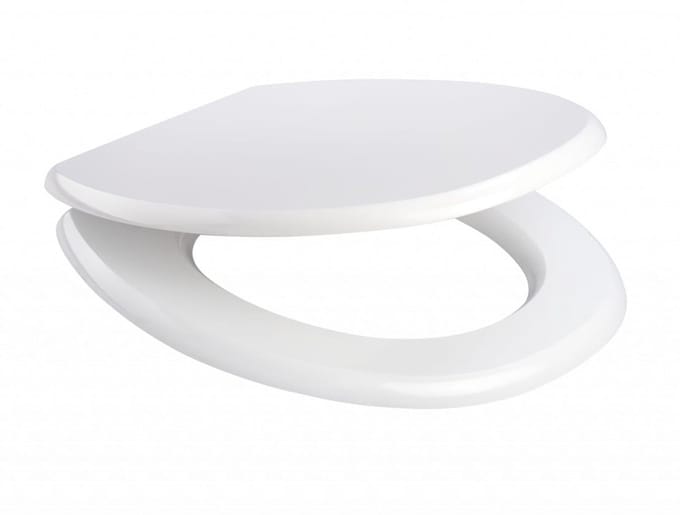 Nergis Formic Serie - Antibacteriële Toiletbril - Wolnooplaag - Wit - Duroplast