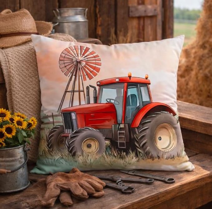 Happy Farm Collection kussenhoes - 45x45 cm