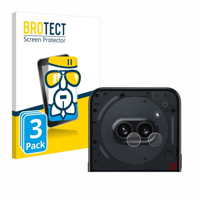 Screenprotector 3 Stuks voor Nothing Phone (2a) (ALLEEN Camera Lens) Beschermglas transparant