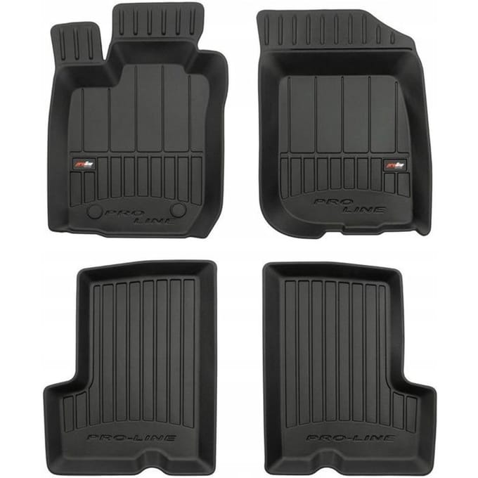 FROGUM 3D - Automatten Set - Perfecte Pasvorm - Geurloos TPE - Hoge 6cm Rand