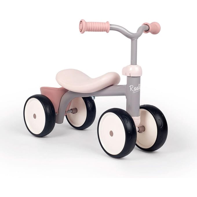 Smoby Rookie - Loopfiets - Step - Roze - Ontdek de Wereld op Vier Wielen!