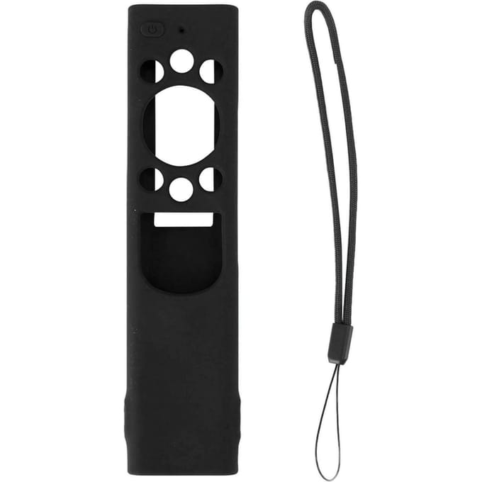 Housse de protection en silicone anti-chute pour télécommande solaire noir