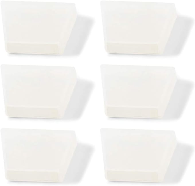 Rubberen Tips - Tang Beschermers - Glas Beschermen - Hoge Dichtheid - 6 Stuks Set - Wit