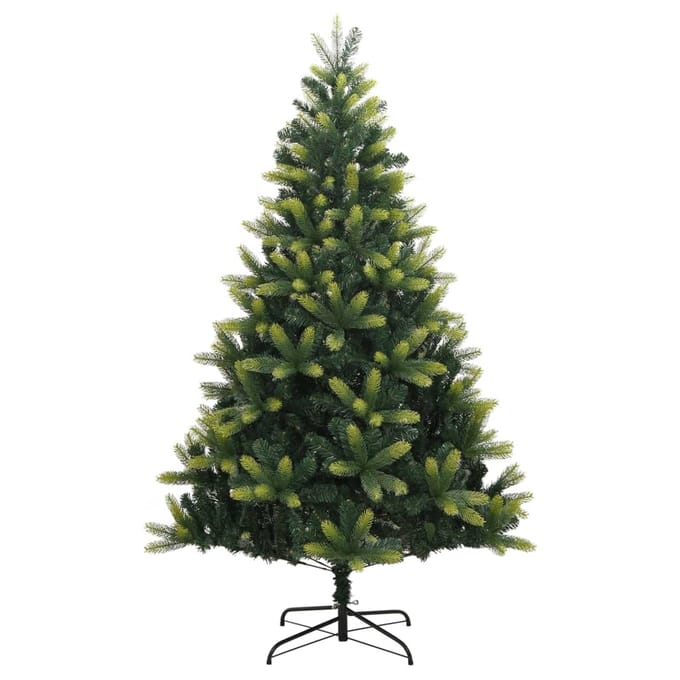 vidaXL - Kunstkerstboom - met - scharnieren - en - standaard - 150 - cm