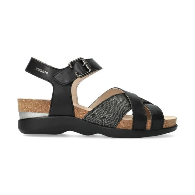 Mephisto Otalya - dames sandaal - Zwart - maat 42 (EU) 8 (UK)