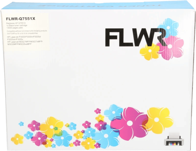 FLWR - Toner / 51X / Zwart - Geschikt voor HP