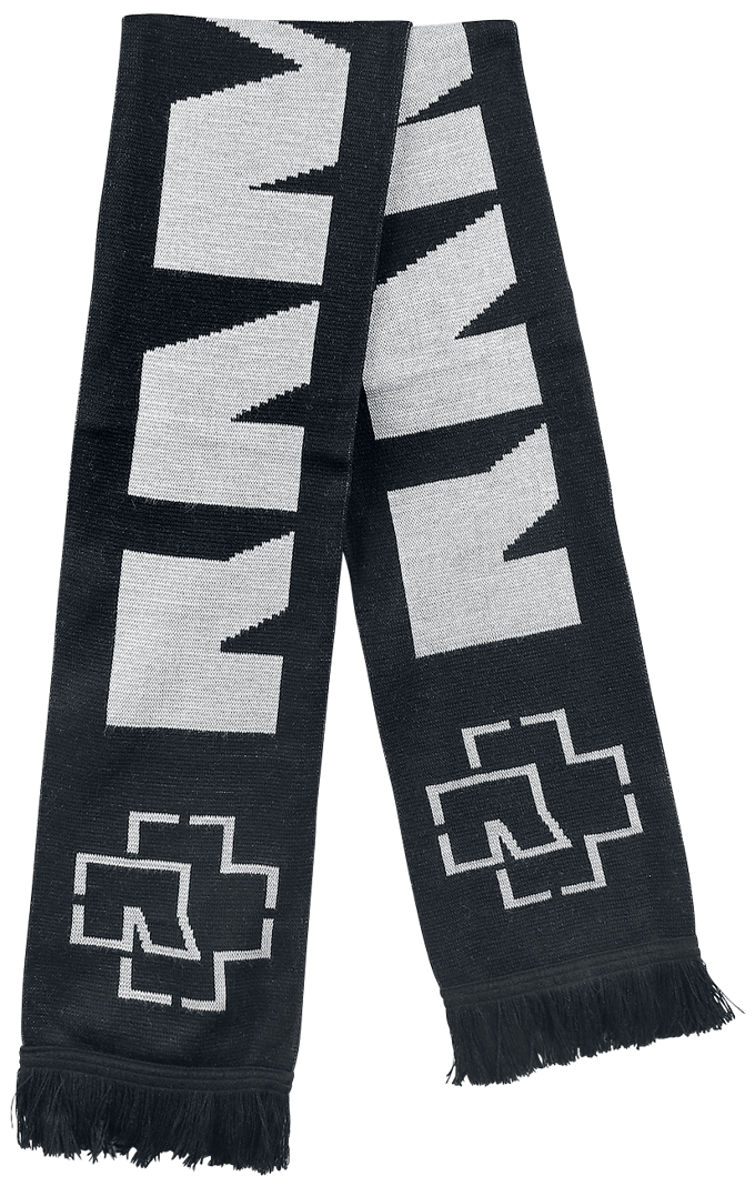 Rammstein Sjaal - zwart-grijs