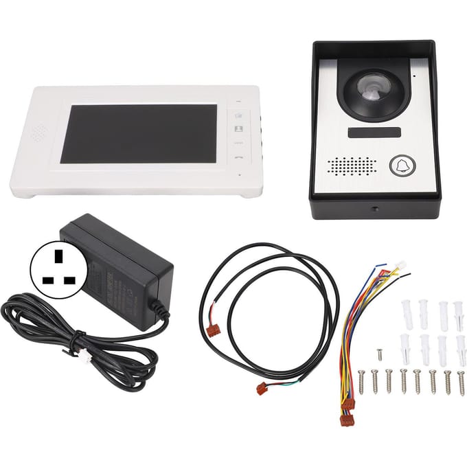 7 Inch Huis Intercom Deurbel Handsfree Nachtzicht Bekabelde Video Deurbel Intercom Systeem voor Thuis