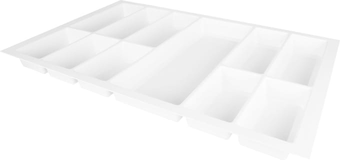 Bestekbak Classic - Lade Organizer - Korrelstructuur wit - Voor kastbreedte 800mm