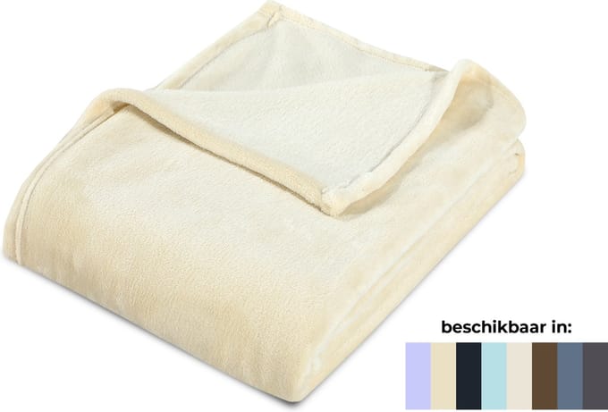Dreamhouse Plaid - Fleece - 150x200 cm - Creme