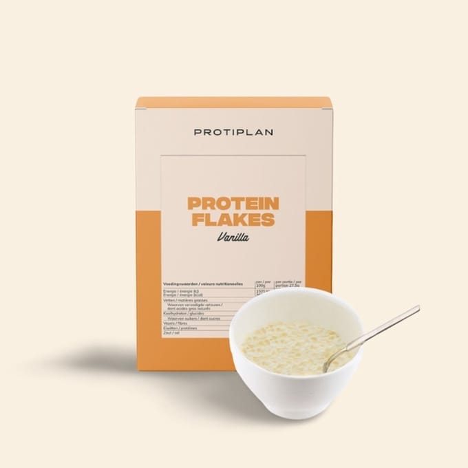 Protiplan - Vanille Flakes Pudding met Crunch - 7 x 27,5 g - Low carb dessert