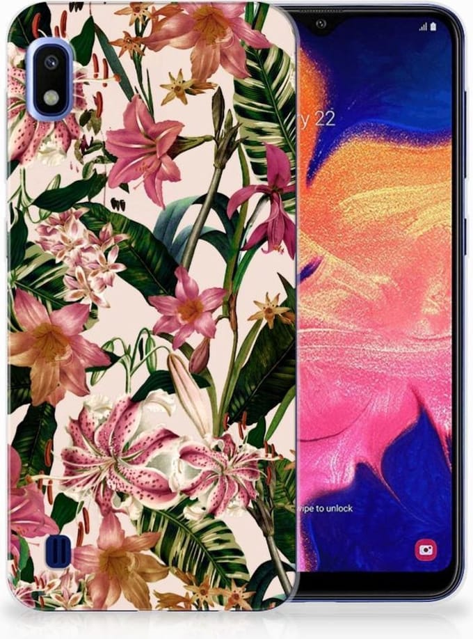 Samsung Galaxy A10 TPU Case Flowers