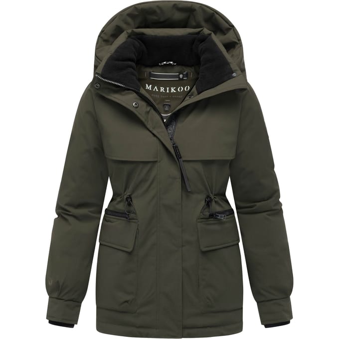 Marikoo dames winterjas Shigaraa met afneembare capuchon & magnetische zakken