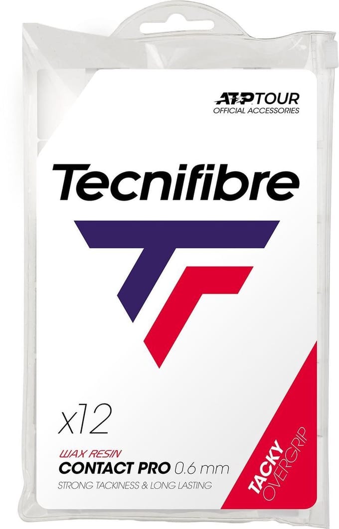 Tecnifibre Pro Contact Wit - 12 stuks pack