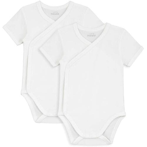 Prénatal basis overslagromper 2-pack White 44 unisex