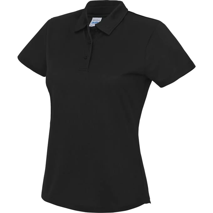 Just Cool - Cool Dames Polo - Jet Black maat S