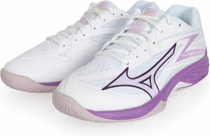 Mizuno THUNDER BLADE Z dames volleybal zaalschoen V1GC237010 wit/paars