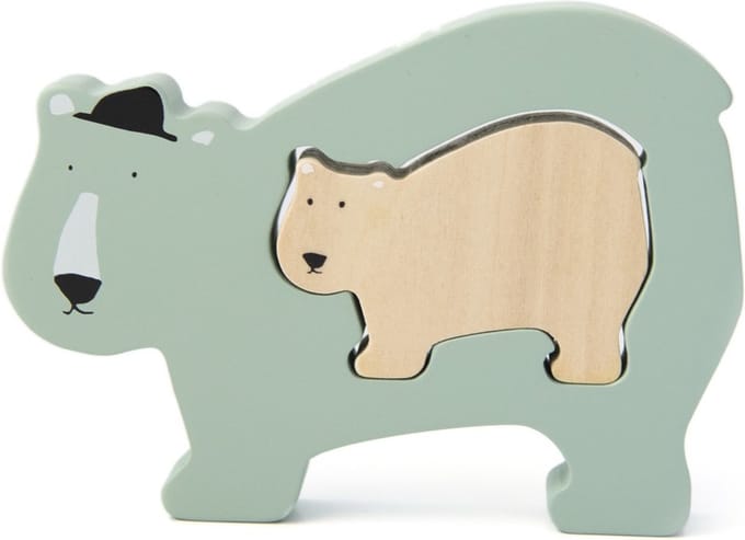 Trixie Houten babypuzzel - Mr. Polar Bear