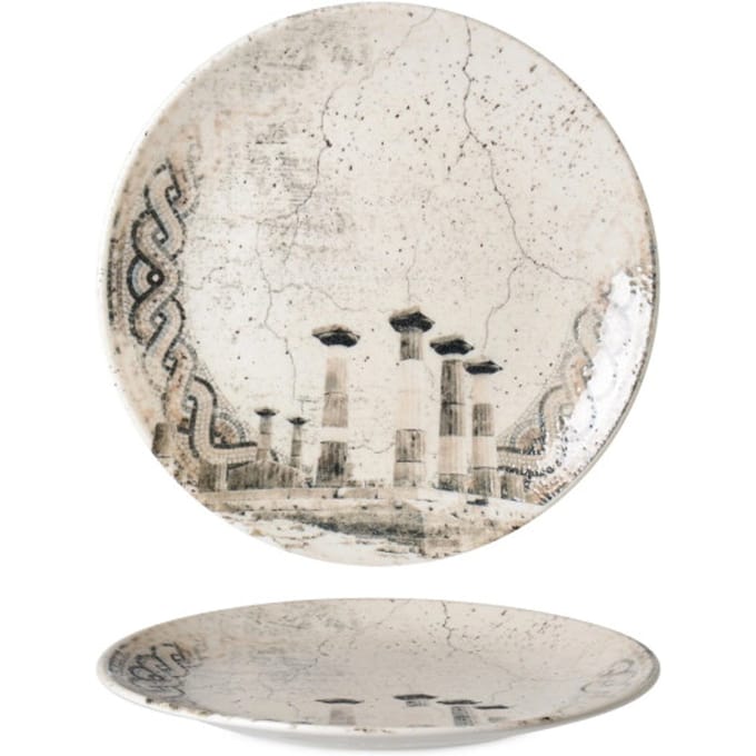 Rinart Dinerbord - Remnant - Porselein - 27 cm - set van 6