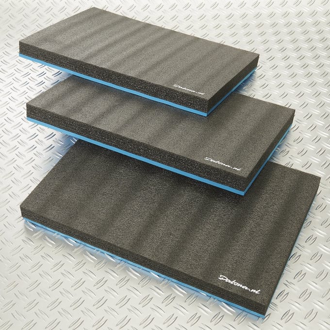 Datona® Schuimmat voor werkbank gelaagd - 3 stuks