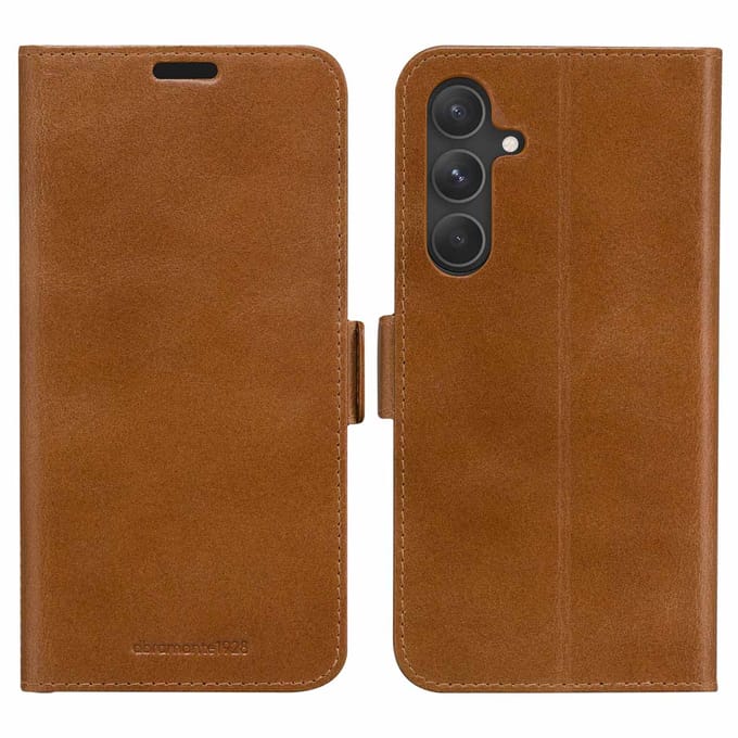 DBramante1928 Copenhagen Slim Samsung Galaxy S24 Book Case Leer Bruin