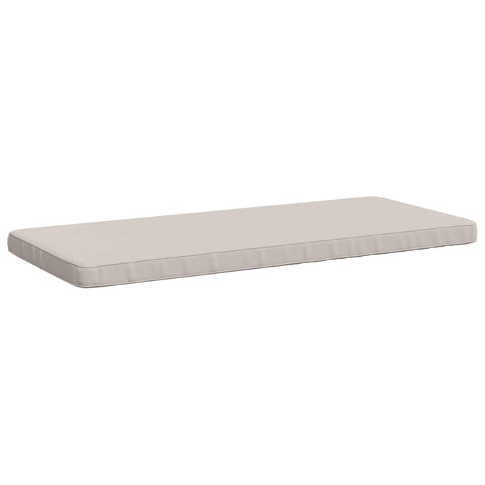 vidaXL - 1-delig - Bankkussen - VUGHT - 100% - Polyester - Wit - 120 - x - 50 - x - 5 - cm