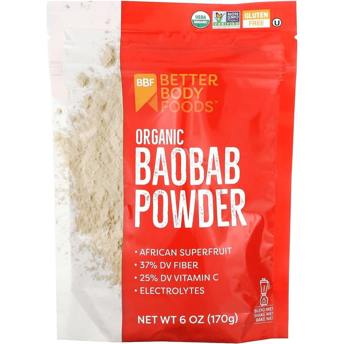 BetterBody Foods, Biologisch Baobab Poeder, 6 oz (170 gr)
