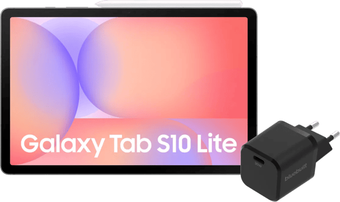 Samsung Galaxy Tab S10 Lite 10,9 inch 128 GB Wifi Grijs + BlueBuilt Oplader