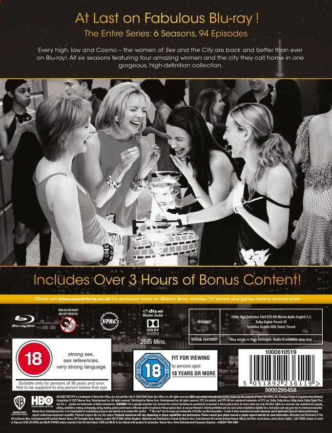 Sex and The City - Complete Serie - Blu-ray - Import
