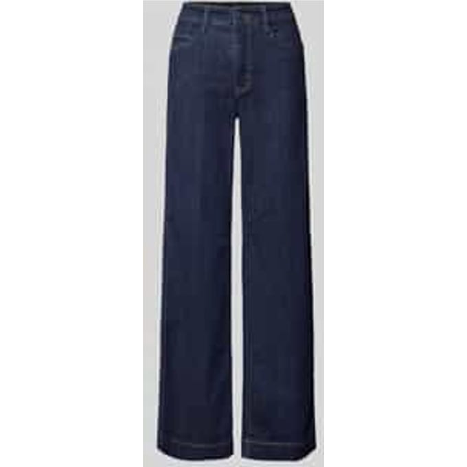 Wide leg jeans met 5-pocketmodel