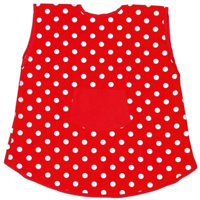 GOKI Schort - Rood Met Witte Stippen - Katoen - 3 Jaar