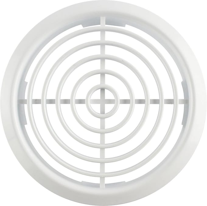 Ronde Ventilator Rooster Ø 70mm Wit - Universeel Rooster voor Meubel, Deur en Verwarming