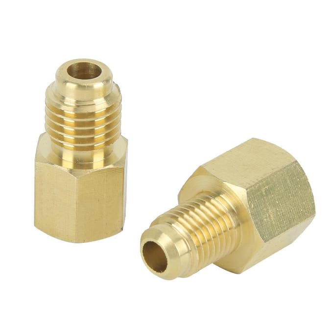 2 stuks 1 2ACME Messing Koeladapter Koelmiddel Vacuümpomp Poort Connector Accessoire