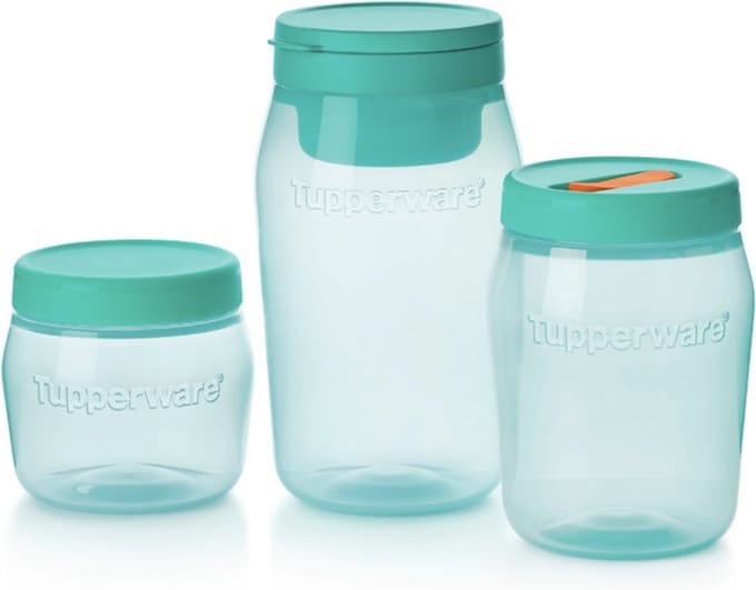 Tupperware Jar set van 3