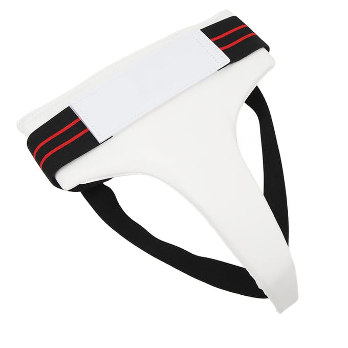 Taekwondo Kruisbeschermer Vrouwen Kruisbeschermer Elastische Jockstrap Ondersteuning voor Bokstraining S S white