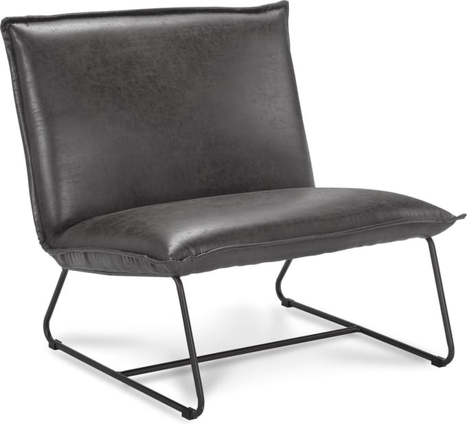 Icon Living - Fauteuil Coco - 1.5 zits - Stof Rawhide Grijs - Gun Color Frame