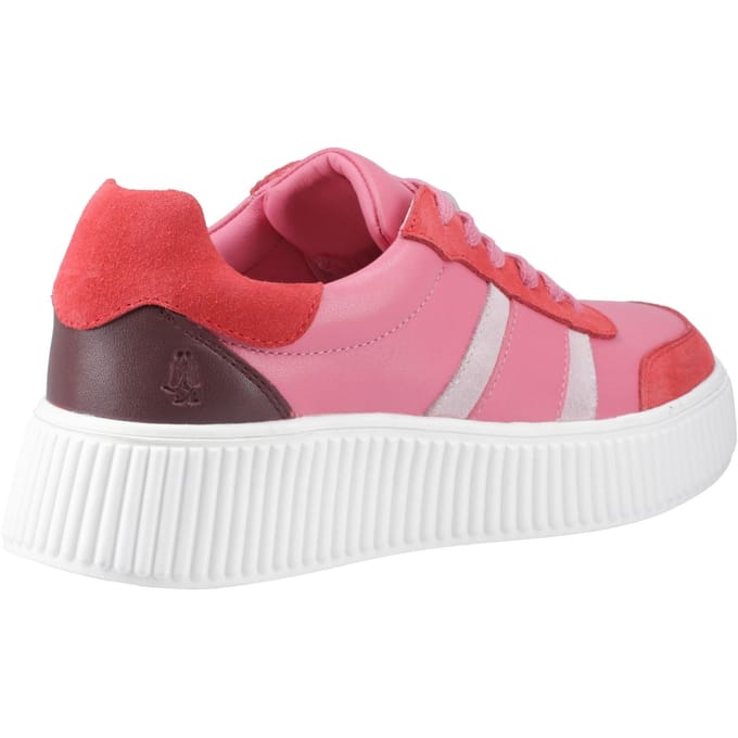 Hush Puppies Holly Suède Dames Fuchsia Sneakers