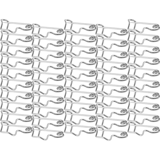 Lot de 50 aiguilles de sécurité en métal pour broche, fermoir, outil de couture (32mm) white