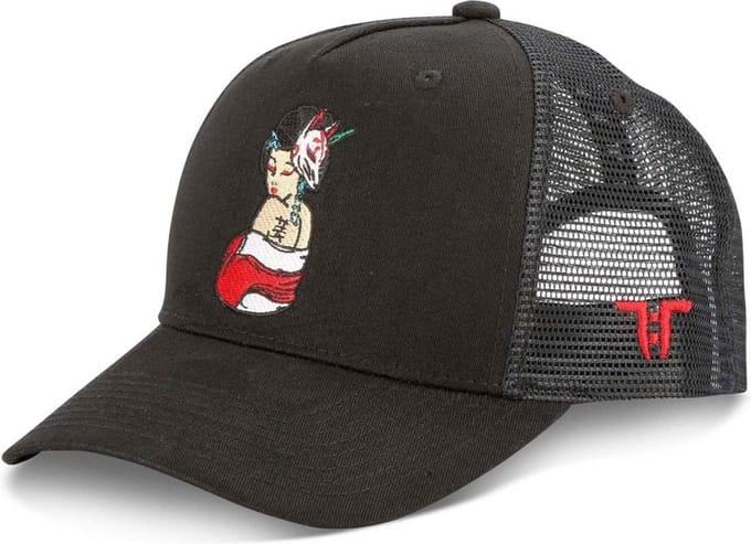 Tokyo Time - Tattoo Geisha Trucker pet - Zwart
