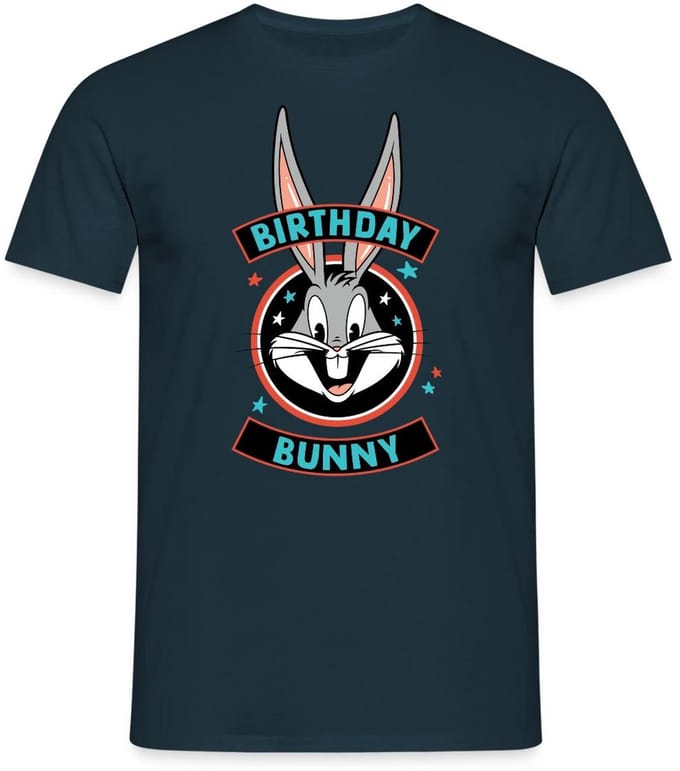 Looney Tunes Bugs Bunny Birthday Bunny T-Shirt Heren