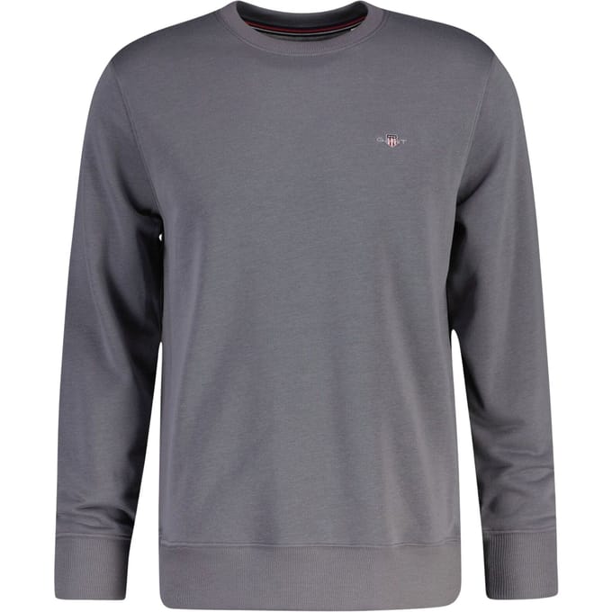 Gant Trui Shield C-Neck Sweat Midden Grijs / male