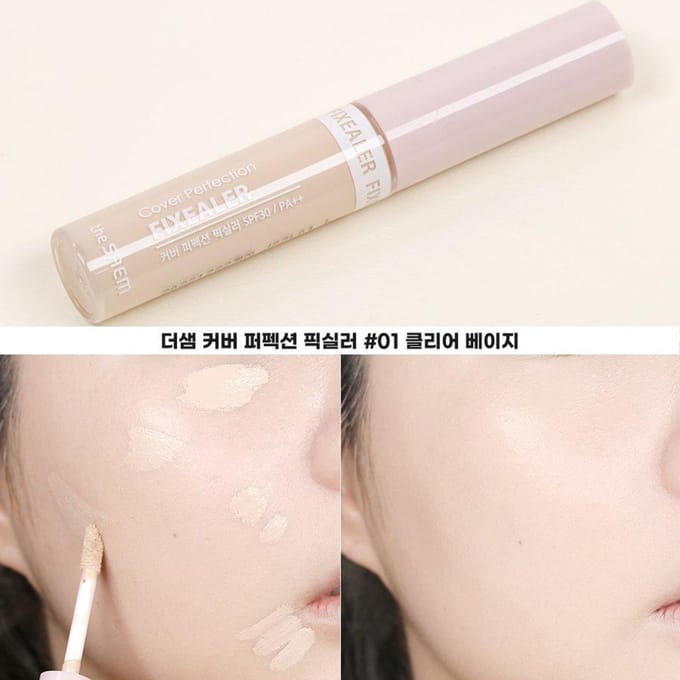 The Saem - Cover Perfection Fixealer #01 Clear Beige 6,5gr white