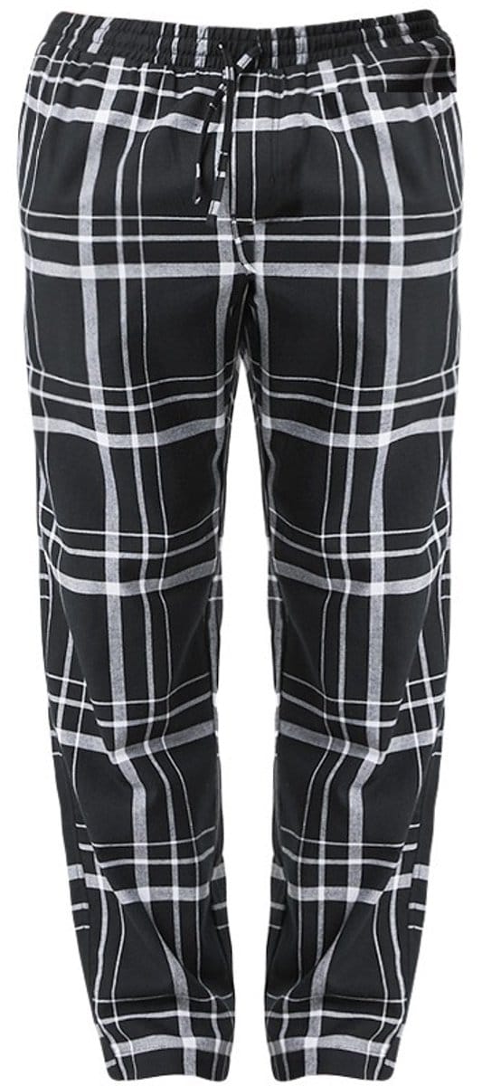 Björn Borg heren core flannel pyjamabroek lumber check zwart