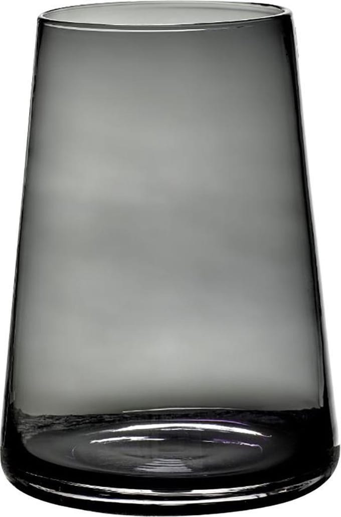 Maison Pederrey - Vaas - glas - zwart - D20 x H28 cm - Opening 14 cm